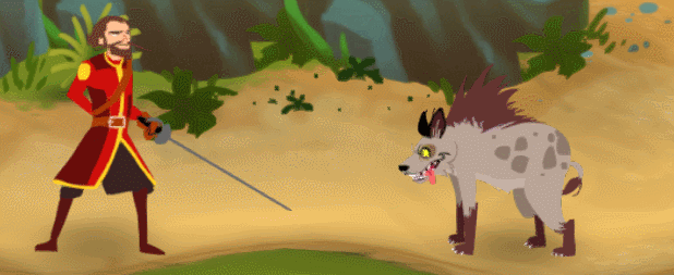 Hyena enemy animation